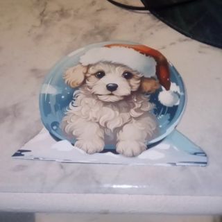 Christmas Snow Globe Puppy -Design Magnet