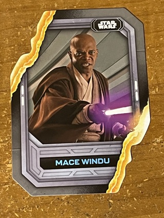 2023 Topps Star Wars - Lightsaber Stylings Die-Cut Insert - MACE WINDU #LS-7