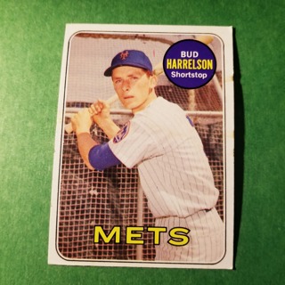 1969 - TOPPS EXMT - NRMT BASEBALL - CARD NO. 456 - BUD HARRELSON - METS