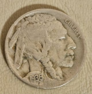 1936 S Buffalo Nickel