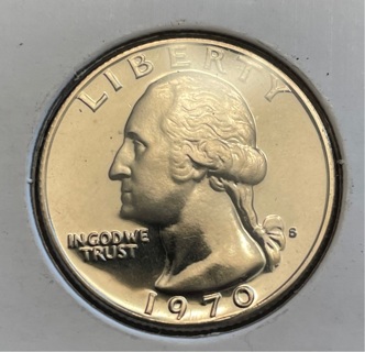 1970 S Washington Quarter Dollar Like Glass PROOF 