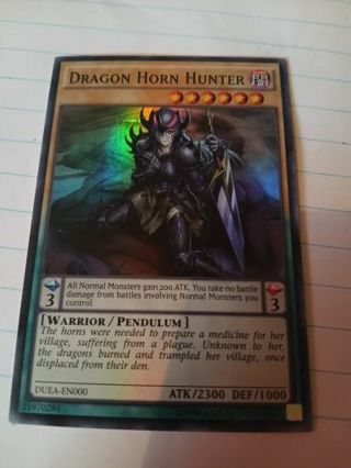 YU-GI-OH- DRAGON HORN HUNTER- SUPER RARE