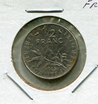 1965 France 1/2 Franc