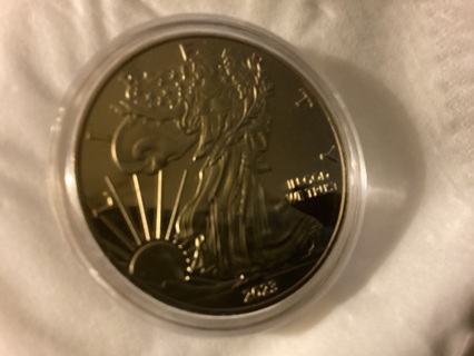 GOLD PLATED US LIBERTY COIN REPLICA dated 2023 February in PLASTIC CASE
