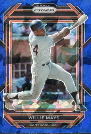 2023 Panini Prizm Willie Mays Blue Ice