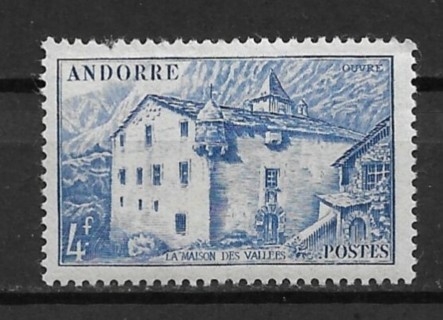 1944 Andorra (French) Sc92 4f La Maison des Vallees MH