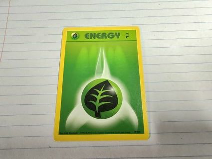 Pokemon Base Set 2 Grass Energy 127/130 #2