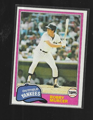 1981 TOPPS BOBBY MURCER #602