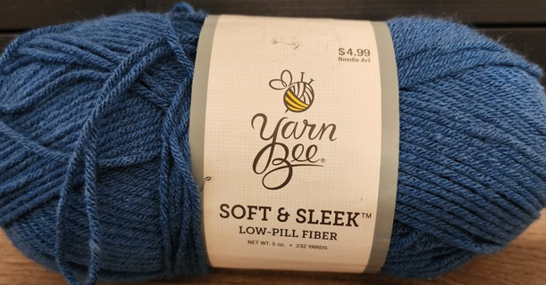 NEW - Yarn Bee Soft & Sleek Yarn - "Teal Blue"