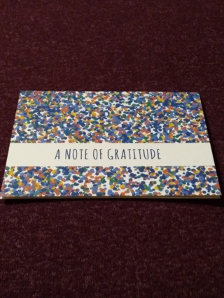 Confetti Notecard - GRATITUDE