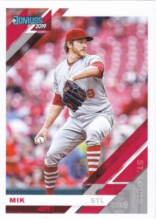 Miles Mikolas 2019 Panini Donruss "Mik" Nickname Variation St. Louis Cardinals