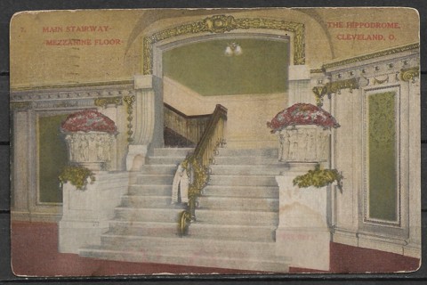 1908 Cleveland Hippodrome Staircase PC