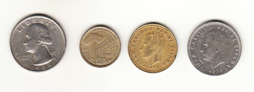 3 coins from Spain