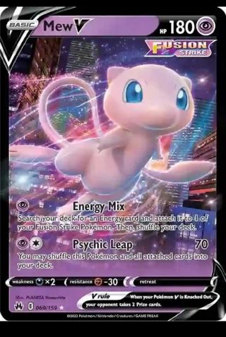 NM Ultra Rare Mew V #1 Pokemon card