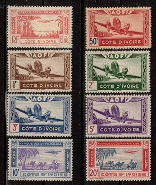 Ivory Coast Airmails 1940s