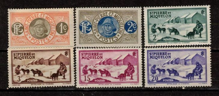 St Pierre and Miquelon Stamps 1909-1940