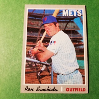 1970 - TOPPS BASEBALL CARD NO. 431 - RON SWOBODA - METS