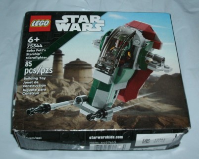 lego star wars boba fett's starship #75344 85pcs 