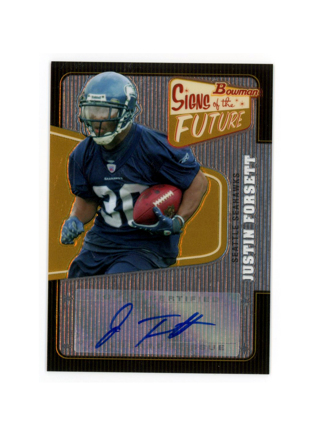 Justin Forsett Auto 2008 Bowman Signs of the Future #SFJF 