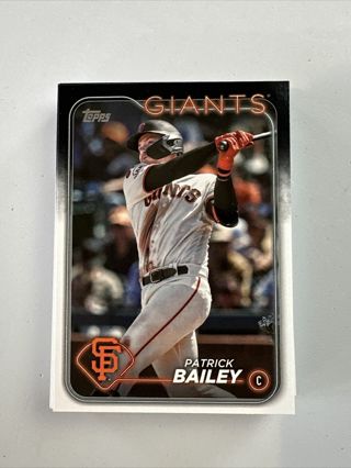 2024 Topps Series 1 #346 Patrick Bailey San Francisco Giants baseball card