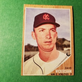 1962 - TOPPS BASEBALL CARD NO. 517 - DAVE WICKERSHAM - A'S