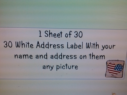 1 Sheet Address Stickers