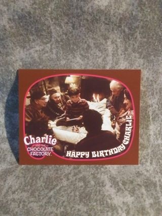 Charlie & The Chocolate Factory mini Trading Card