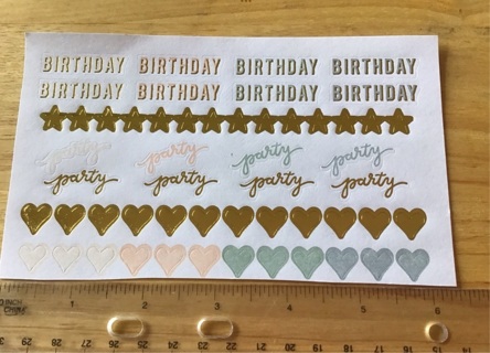 2 sets Birthday Stickers