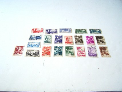 French Morocco Postage Stamps used set of 20
