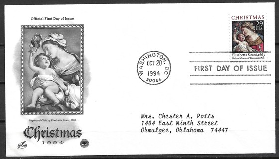 1994 Sc2789 Cimi Madonna & Child FDC