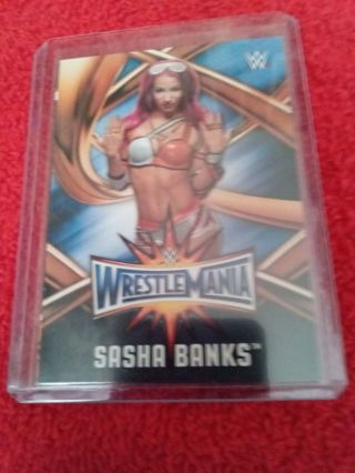 Lot of 2 WWE cards of Sasha banks and Naomi from 2017