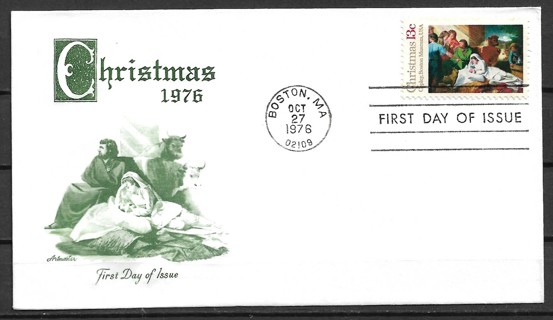 1976 Sc1701 Nativity by John Copley FDC