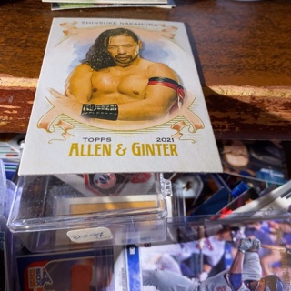 2021 topps wwe Allen & ginter heritage shinsuke nakamura wrestling card 