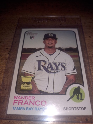 Wander Franco Topps heritage rookie Rays 