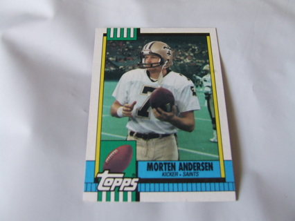 1990 Morten Andersen New Orleans Saints Topps Card #245 Hall of Famer