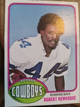 1976 TOPPS ROBERT NEWHOUSE DALLAS COWBOYS FOOTBALL CARD# 14