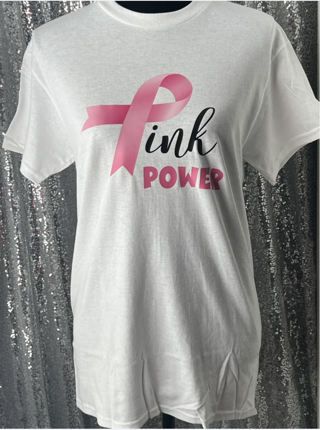 New "Pink Power"Breast Cancer Awareness Size S