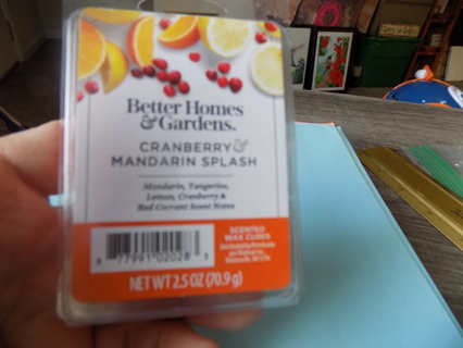 Cranberry and mandarin Splash 6 wax melts NIP