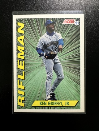 Ken Griffey Jr Rifleman 1991 Score #697 HOF Card