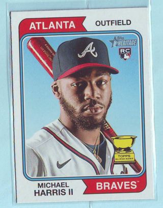2023 Topps Heritage Michael Harris ROOKIE Baseball Card # 30 Braves