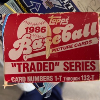 1986 Topps Baseball Traded Series (Full Box??)