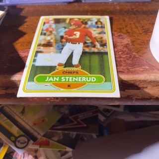 1980 topps John stenerud football card 