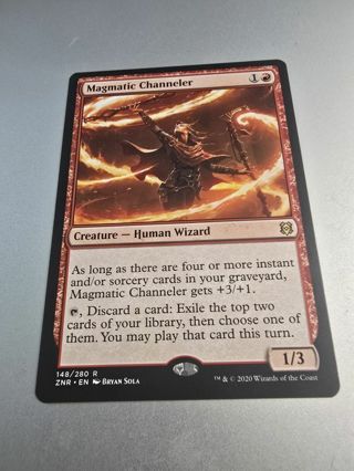 Magic the gathering mtg Magmatic Channeler rare card Zendikar Rising