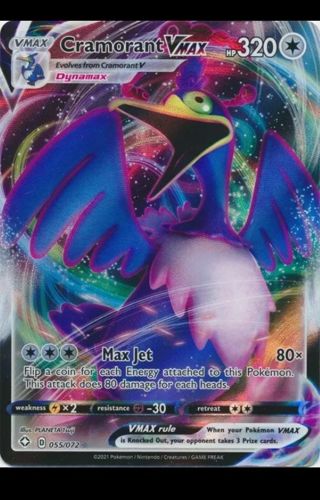 NM Ultra Rare Cramprant VMAX Textured Full Art SWSH Pokemon card