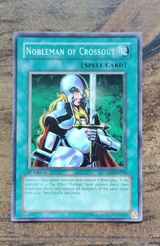 Yu-Gi-Oh Card 1st Edition Nobleman of Crossout