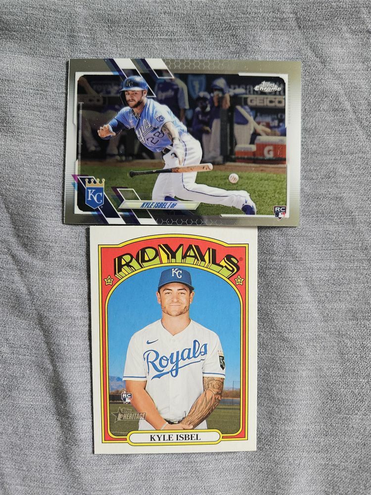 Free: Two Kyle Isbel Rookie Cards