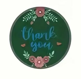 ↗️⭕SPECIAL⭕NEW⭕(32) 1" FLORAL THANK YOU STICKERS!!⭕