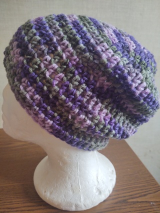 Hand Crocheted Slouch Hat 