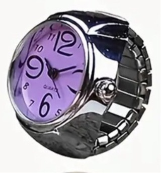 Brand new purple stretchy finger watch free shipping