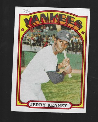 1972 TOPPS JERRY KENNEY #158